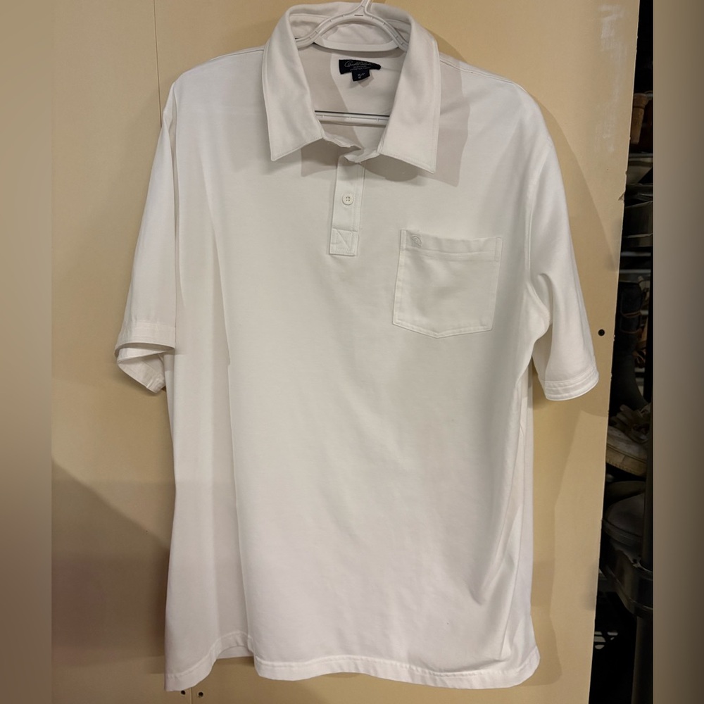 Arnold Palmer Elegant White Polo Shirt for Men